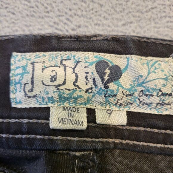 Jolt Juniors Size 9 Black Skinny Leg Stretch Pants Zipper Pocket - Picture 3 of 10